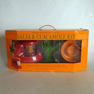 NEW SALSA & GUACAMOLE MAKING SERVING KIT ELECTRIC CHOPPER MEXICAN FOOD GIFT SET